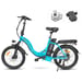Vélo électrique SAMEBIKE CY20 FT - moteur 350W batterie 36V13AH  autonomie 35KM autonomie freins à disque mécaniques - Bleu Lac