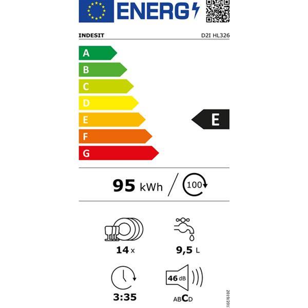 Lave-Vaisselle Indesit D2IHL326 – Tout Intégrable, 14 Couverts, 46 dB - vue 7