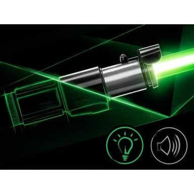 Sabre Laser électroniquede Yoda Premium Force FX Elite, Article de Cosplay pour Adultes, Star Wars The Black Series