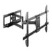 Support mural articulé STELL SHO 5620 TV 32–70 pouces inclinable pivotant 45 kg Noir Mat