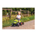 Tractor a pedales FALK Claas Arion con remolque desmontable Verde Negro Rojo