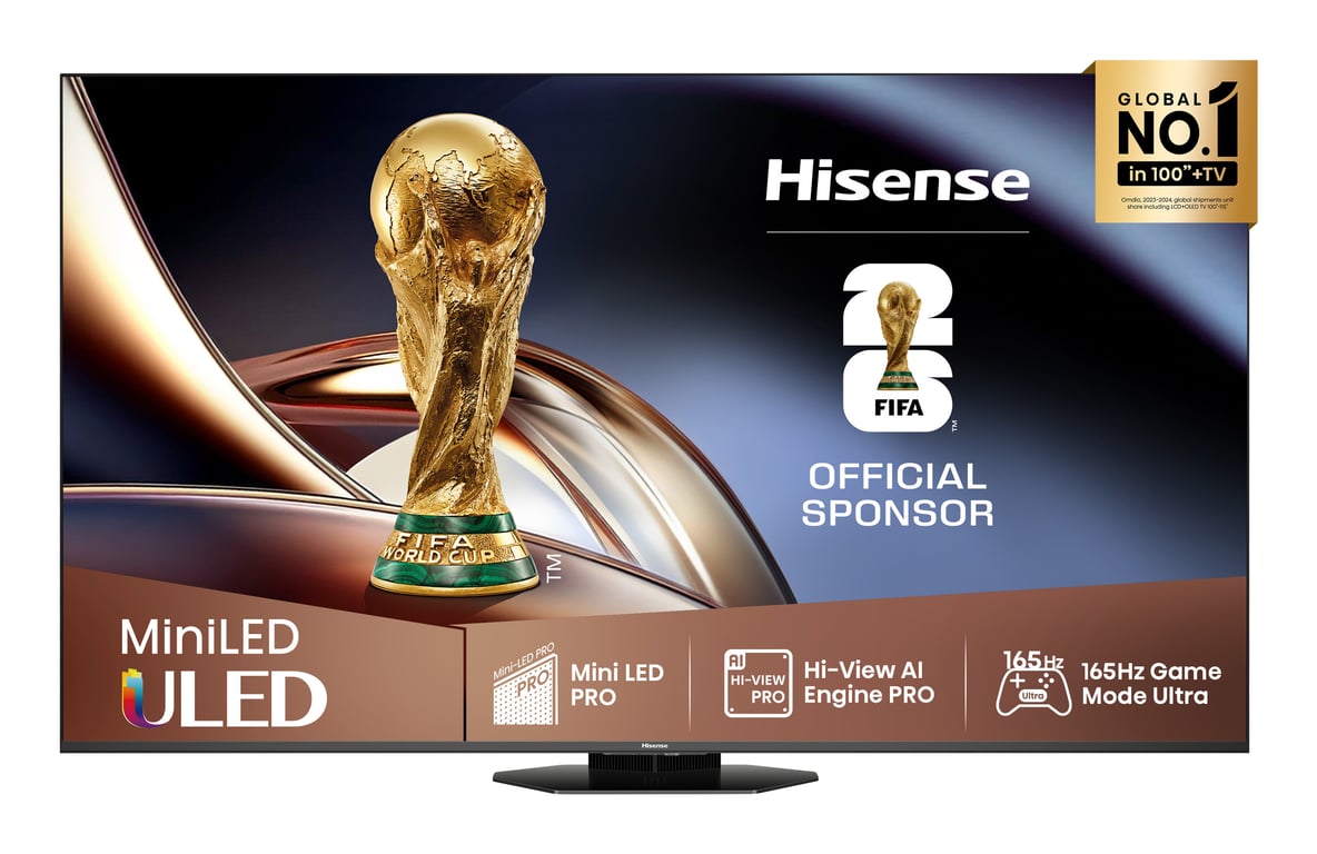 Hisense 55U8Q sw LED TV Mini LED ULED UHD Multituner BT Smart Dolby Vision HDR - vue 2