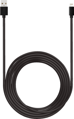 Cavo Lightning con certificazione MFi per la ricarica/sincronizzazione di Apple (3M), nero lucido