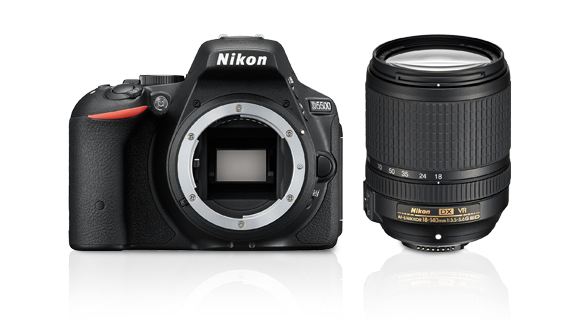 Nikon D5500 + AF-S DX NIKKOR 18-140mm Kit d'appareil-photo SLR 24,2 MP CMOS  6000 x 4000 pixels Noir - Nikon
