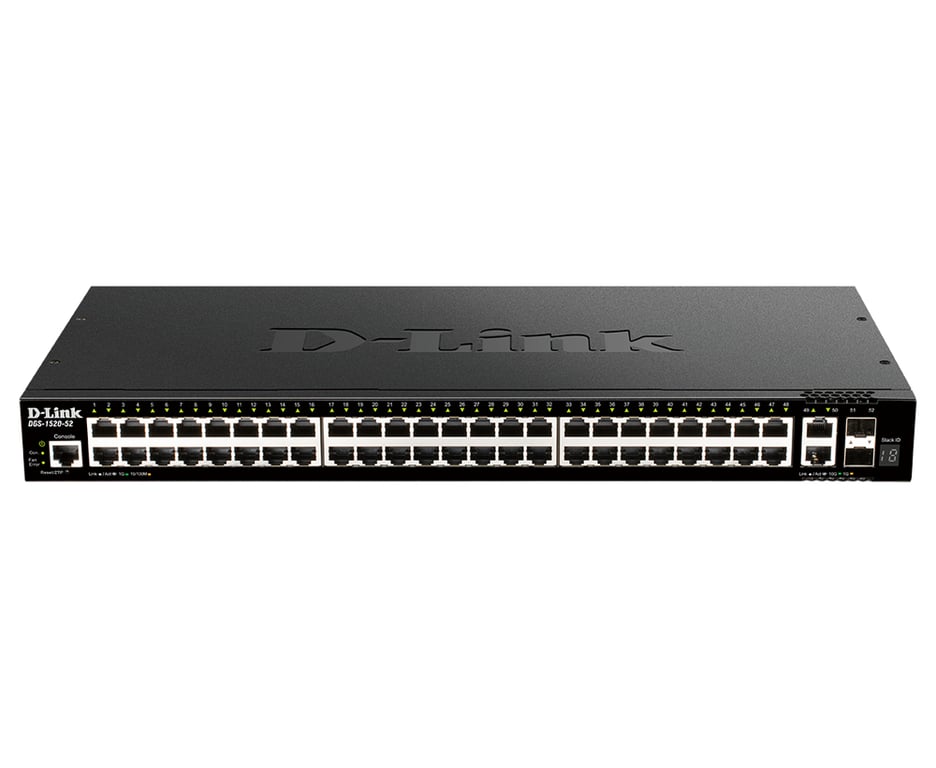 D Link DGS 1520 52 2 ports /10 GigabitSans POEEmpilableManageable