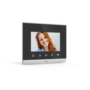Vidéophone filaire EXTEL Compact 4 pouces couleur à commandes tactiles Noir