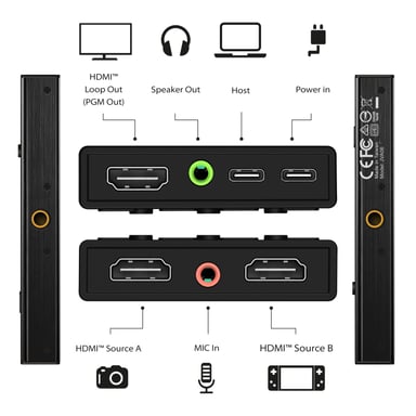 j5create JVA06-N Scheda di acquisizione video Dual HDMI (DUAL HDMI VIDEO CAPTURE - )