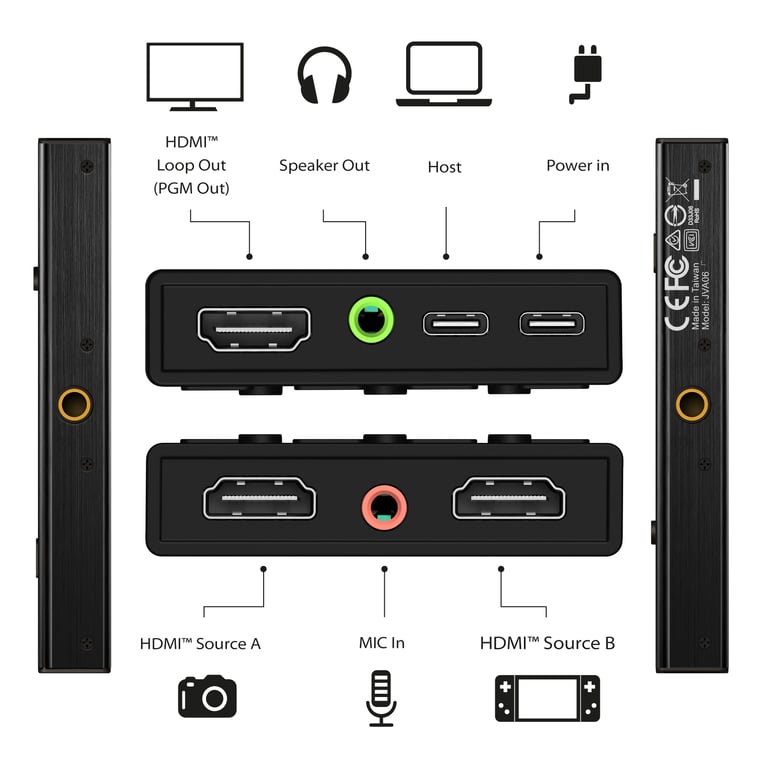 j5create JVA06 N Carte de Capture Vidéo Double HDMI™ Neuf - vue 2