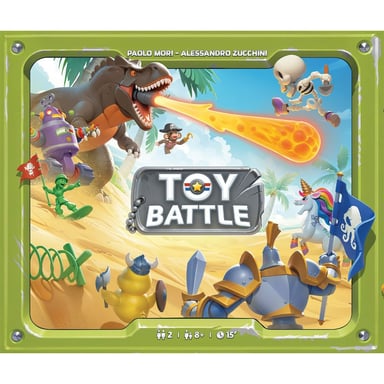 Jeu de stratégie plateau/cartes Asmodee Toy Battle 2 joueurs, dès 8 ans, affrontement et contrôle de territoire Multicolore