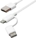 Cable Xiaomi Mi USB a Micro USB + Tipo C 30cm (Blanco)