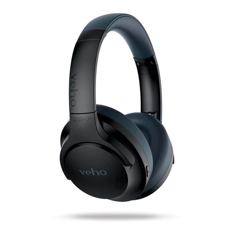 Veho ZB-7 Casque Avec fil &sans fil Arceau Appels/Musique USB Type-C Bluetooth Noir