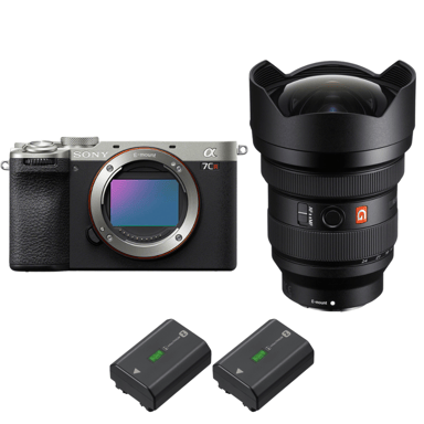 Appareil photo hybride Sony A7CR Silver + FE 12-24mm f/2.8 GM + 2 Sony NP-FZ100 + Ebook ''20 astuces pour des images qui claquent''