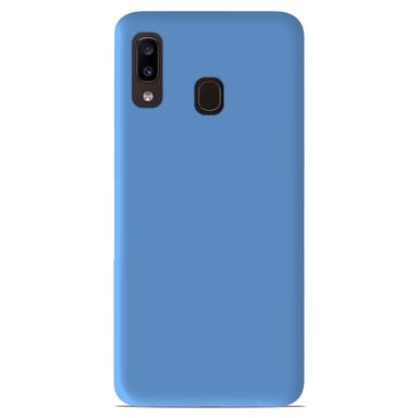 Coque silicone unie Mat Bleu compatible Samsung Galaxy A20 Galaxy A30