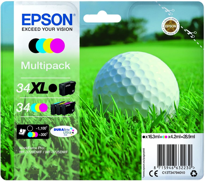 Epson InkMixed Multipack 4 color 34 DURABrite - vue 4