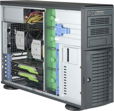 Supermicro CSE-743AC-1K26B-SQ carcasa de ordenador Full Tower Negro 1200 W