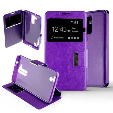 Etui Folio Violet compatible Huawei Mate 7