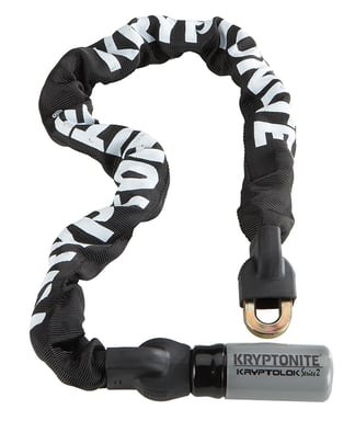 Kryptonite 000839 candado para bicicleta Negro, Blanco 950 mm Candado con cadena