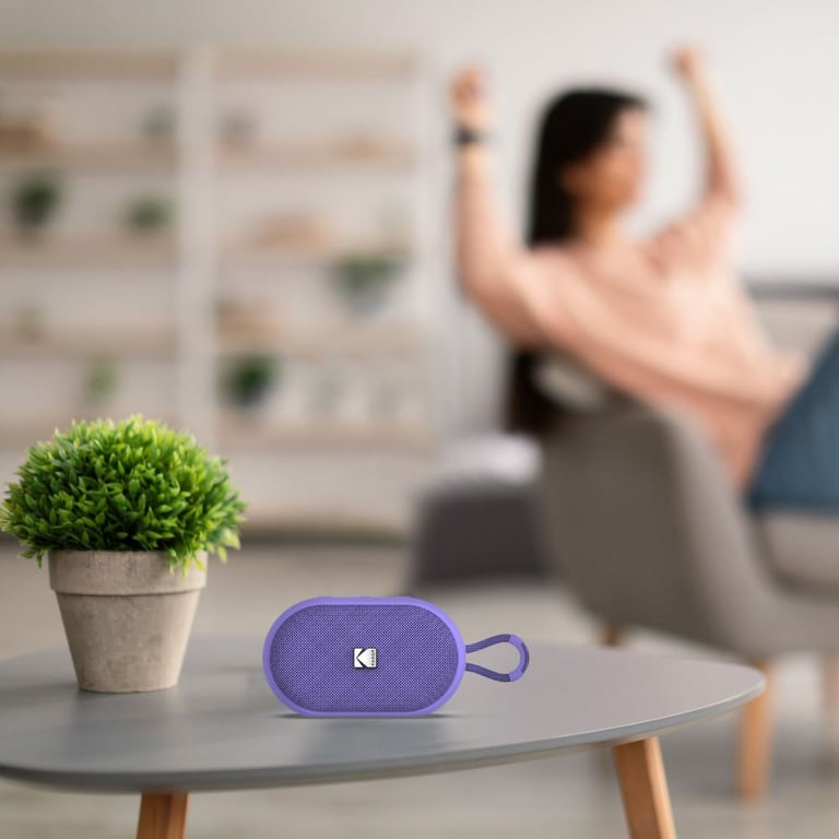 Kodak Enceinte Portable Sans Fil PWS 2284 Étanche IPX7 Bluetooth RMS TWS Stéréo Batterie 1500mAh Autonomie 10 12h Fonction Mains Libres Sangle Silicone Câble Type C Inclus Neuf - vue 5
