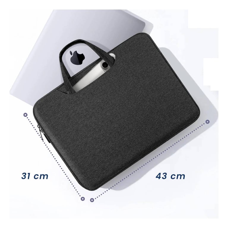 Sacoche pour MacBook Pro 15 / 16 Zippée Imperméable avec Poignée Neuf - vue 2