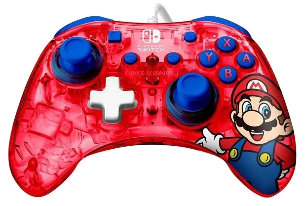 Manette gaming filaire pour Nintendo Switch Pdp Rock Candy Mini Mario