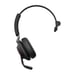 Jabra Evolve2 65, UC Auriculares inalámbricos mono Diadema Escritorio/Centro de llamadas USB Tipo-C Bluetooth Negro