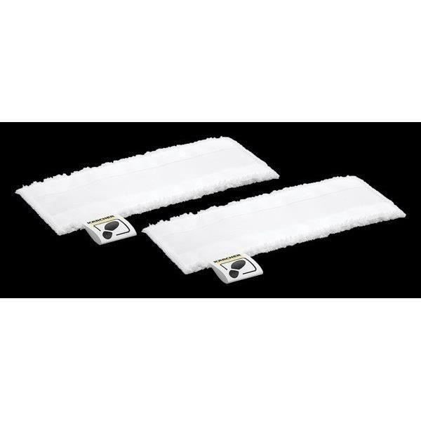 KARCHER Kit 2 serpillières universelles microfibress pour buse sol Compatible EasyFix SC 1 SC 2 SC 3 SC 4 SC5 - vue 2