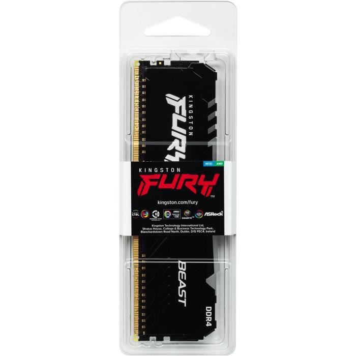 Memoria Kingston FURY Beast RGB 8 GB DDR4 3200 MHz CL16