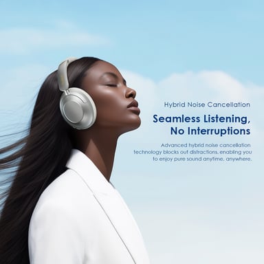 Cuffie Bluetooth Oraimo BoomPop Pro: Cancellazione Attiva del Rumore Ibrida, Autonomia 82h e Bassi Potenti HavyBass™