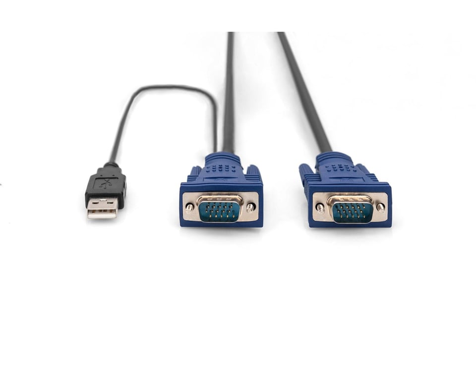 Digitus KVM cable USB for KVM consoles Noir - vue 3