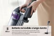 Samsung Jet 75 easy Aspiradora escoba Batería Secar HEPA Sin bolsa 0,8 L 550 W Negro, Cromo, Verde azulado, Violeta