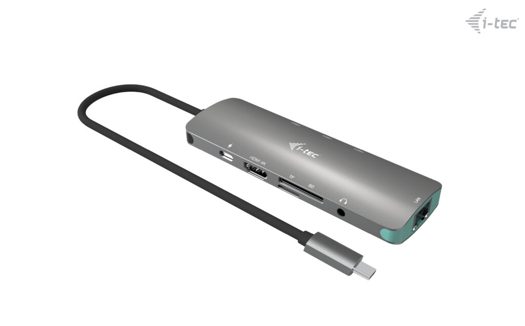 i tec USB C Metal Nano Docking Station 4K HDMI LAN with Power Delivery + Universal Charger Neuf - vue 2