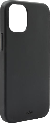 Coque Silicone Icon Noire pour iPhone 12 / 12 Pro Puro