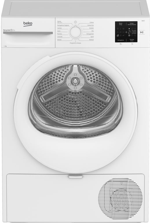 Beko BMTR38W sèche linge Pose libre chargement frontal 8 kg