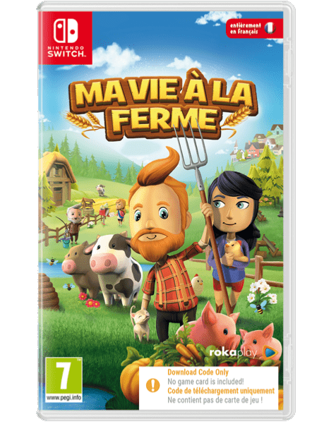 Ma vie à la ferme Nintendo SWITCH Code de téléchargement Neuf
