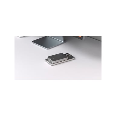 LinQ Powerbank 10 000mAh Montaje Magnético Inalámbrico Compatible MagSafe Ultra-Fino Gris
