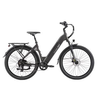 Vélo électrique urbain TTGO C5, batterie amovible 648 Wh, pneus CST 27,5'' - Gris
