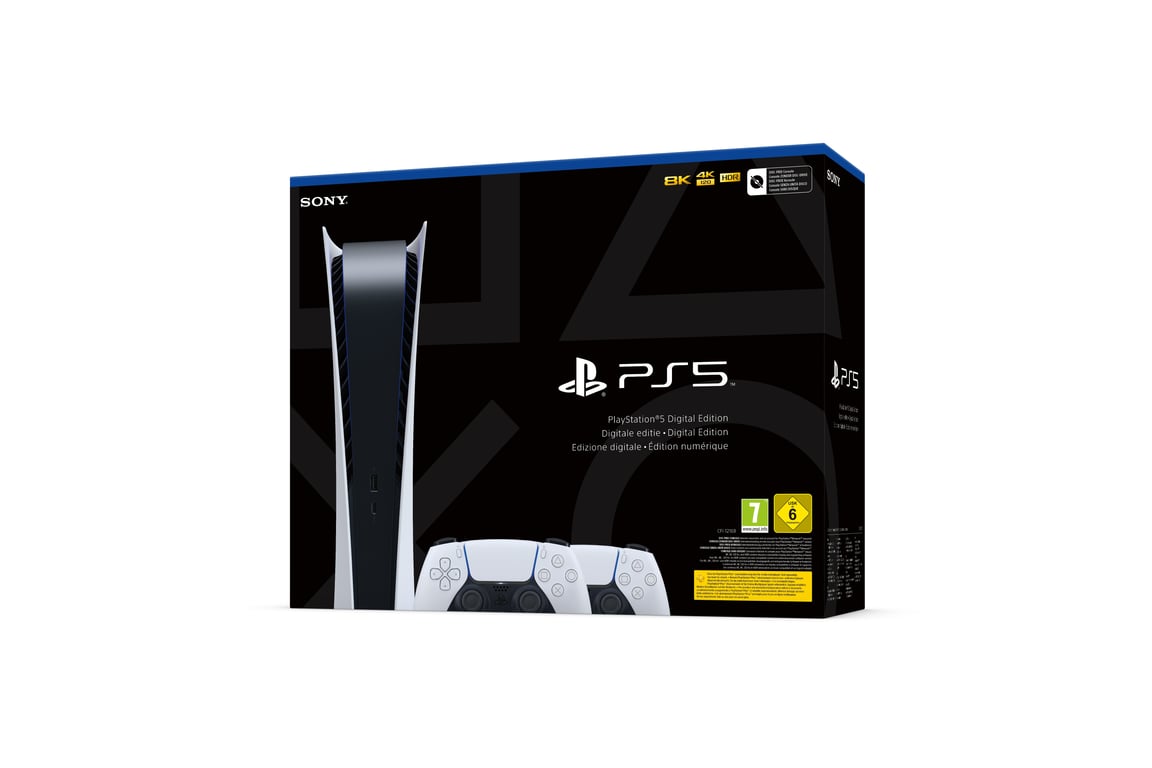 Pack PS5 & Manette Dualsense Console de jeux Playstation 5 Digitale Bon état - vue 3