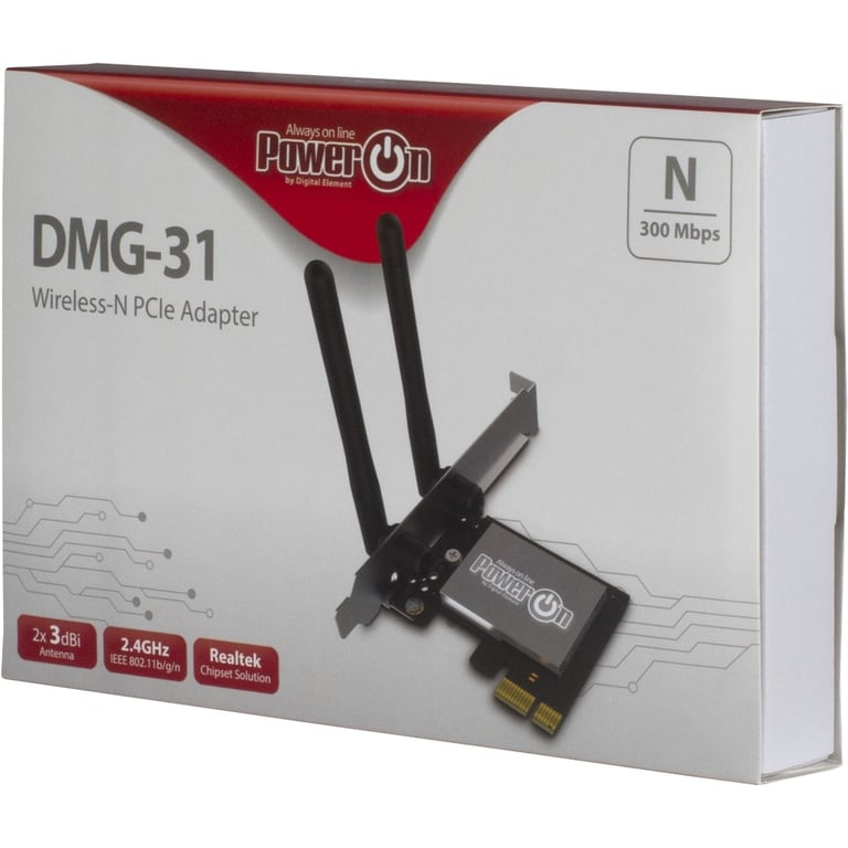 Inter-Tech DMG-31 Interne WLAN 300 Mbit/s - Neuf