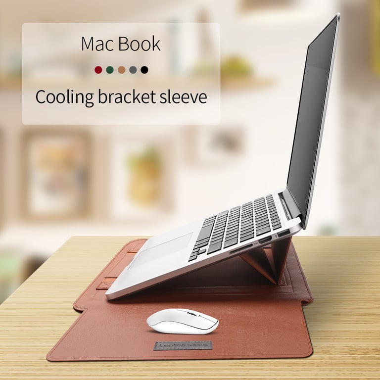 Pochette MacBook 13 et iPad en cuir