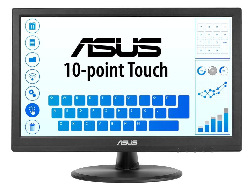 ASUS Touch VT169HE écran plat de PC 39 6 cm 15.6 1920 x 1080 pixels Full HD LED Écran tactile Dessus de table Neuf