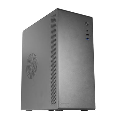 Tacens NOVAX550BR, Caja PC Micro-ATX + Fuente Alimentación 550W 80Plus Bronce 230V, Diseño Totalmente Metálico, 1x Ventilador Trasero 80mm, Minitorre con Amplia Capacidad Interna, Negro