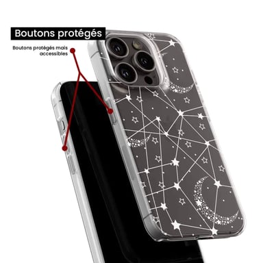 Funda de silicona - Compatible con Google Pixel 8 Pro - diseño lignes etoilees