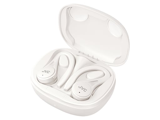 JVC HA-EC25T Casque True Wireless Stereo (TWS) Crochets auriculaires, Ecouteurs Appels/Musique Bluetooth Blanc
