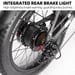 Bicicletta elettrica pieghevole TTGO F7, batteria da 48 V 15 Ah, freni a disco idraulici - blu