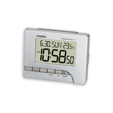 Casio DQ-747-8EF réveille-matin Réveil numérique Argent