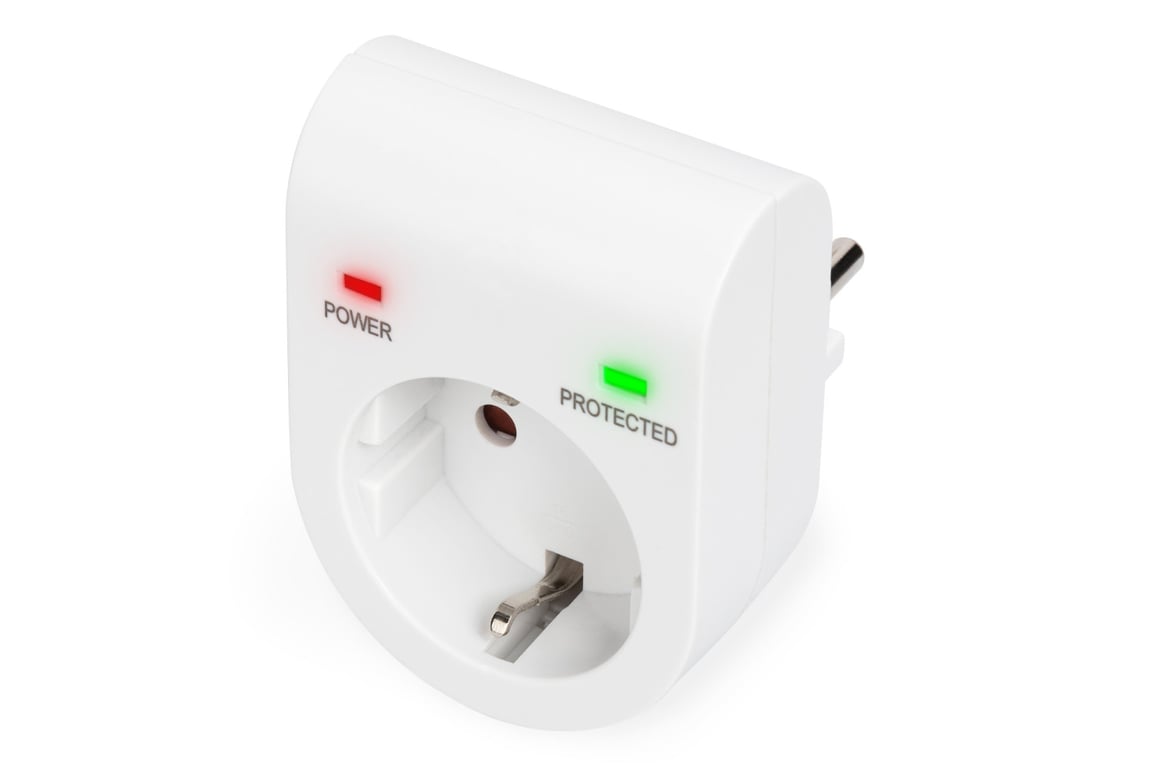 Adaptateur de Protection Contre Les surtensions DIGITUS Prise multiple Intérieur Monophasé