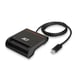 ACT AC6020 lector de tarjeta inteligente Interior USB USB 2.0 Negro
