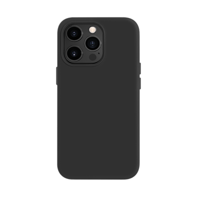 Funda de gel de silicona suave para Apple iPhone 13 Pro, negro satinado