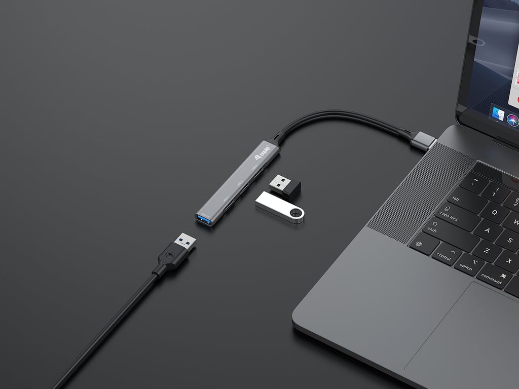Equip 128960 hub & concentrateur USB 3.2 Gen 1 3.1 Gen 1 Type A 5000 Mbit/ Neuf - vue 3