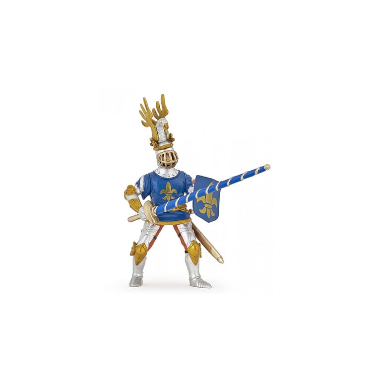 Chevalier avec Destrier et Fleur de Lys Fier Protecteur de Son Royaume Neuf